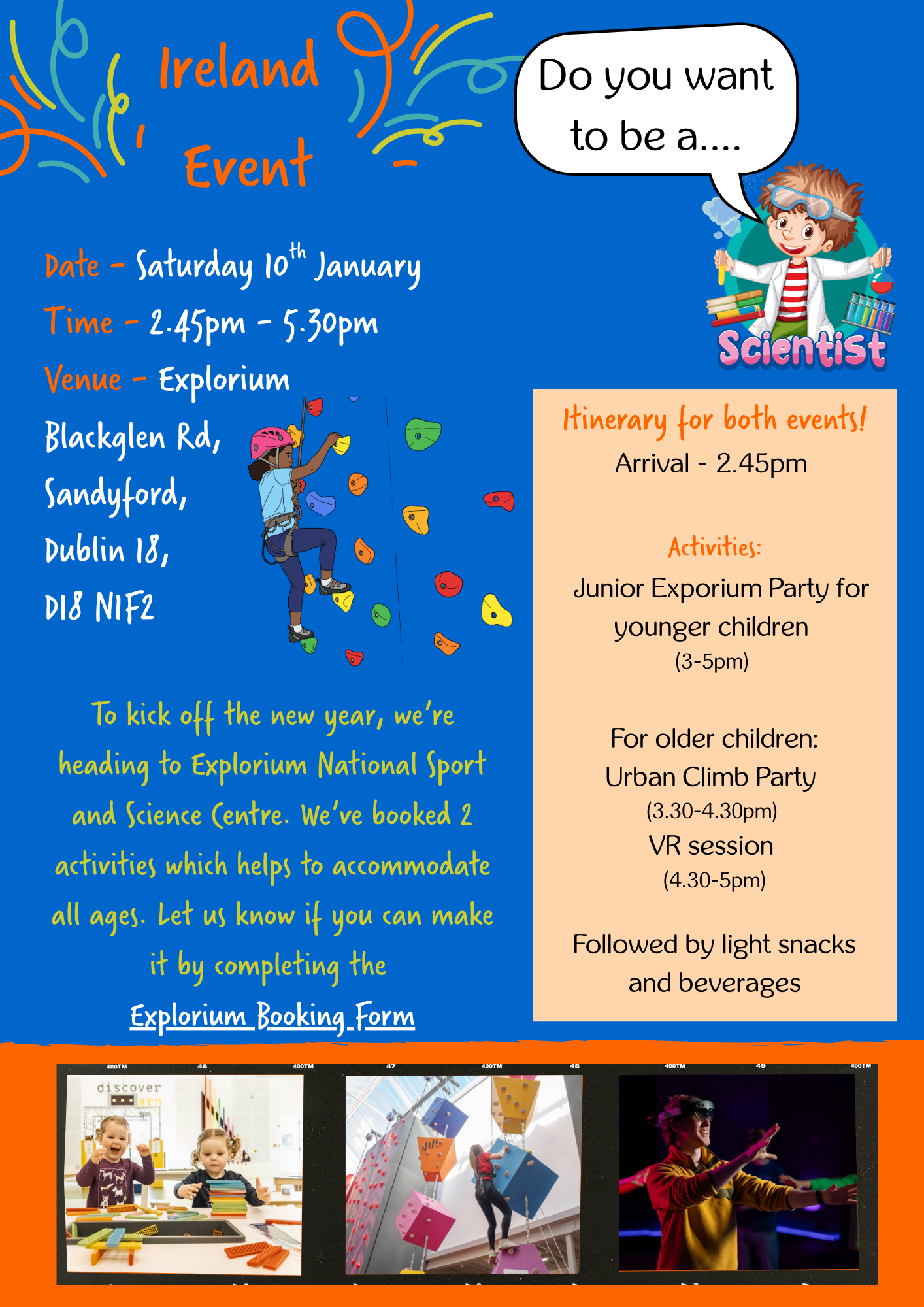 Ireland Explorium Event – 10th Jan