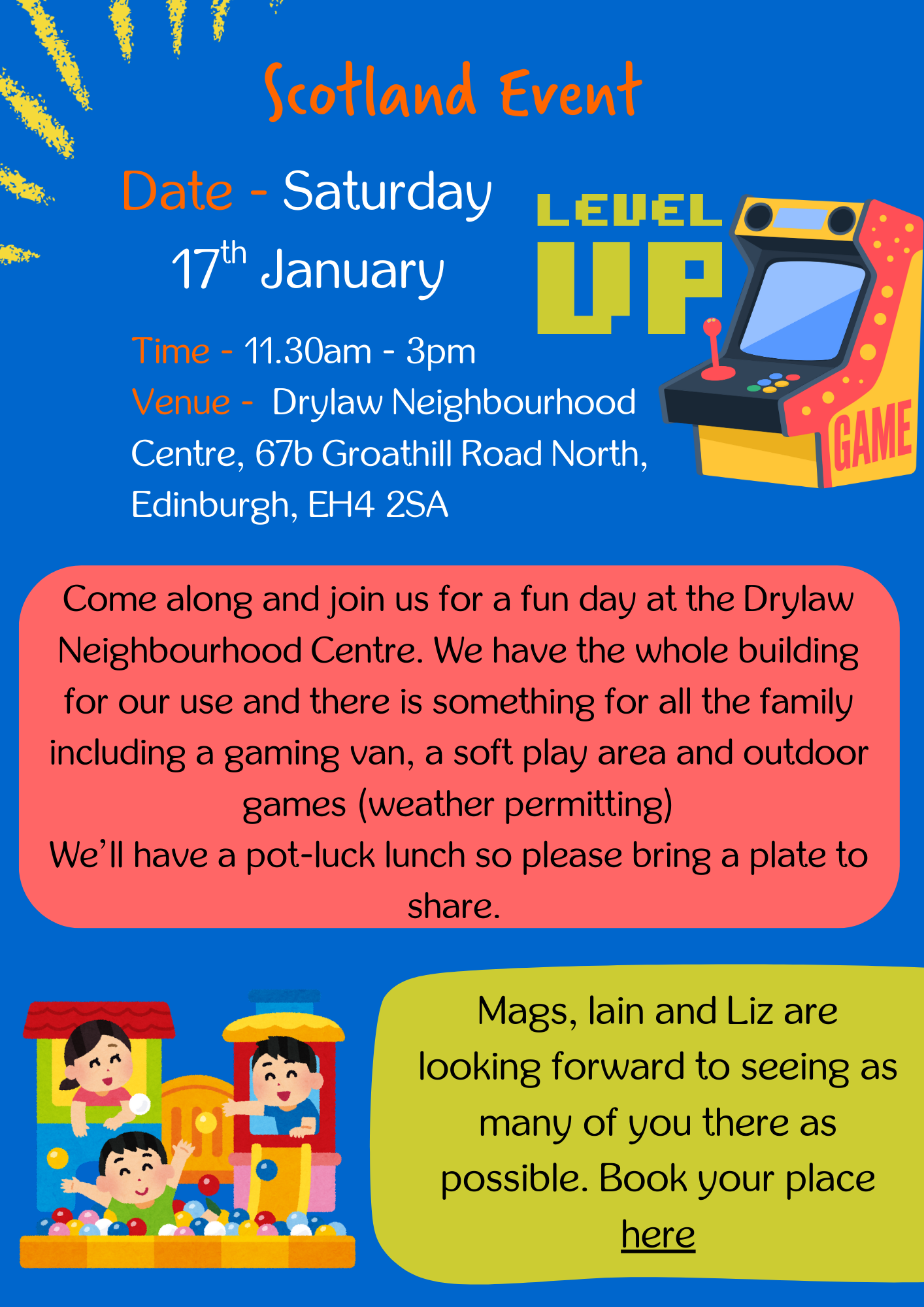 Scotland Event – 17th Jan