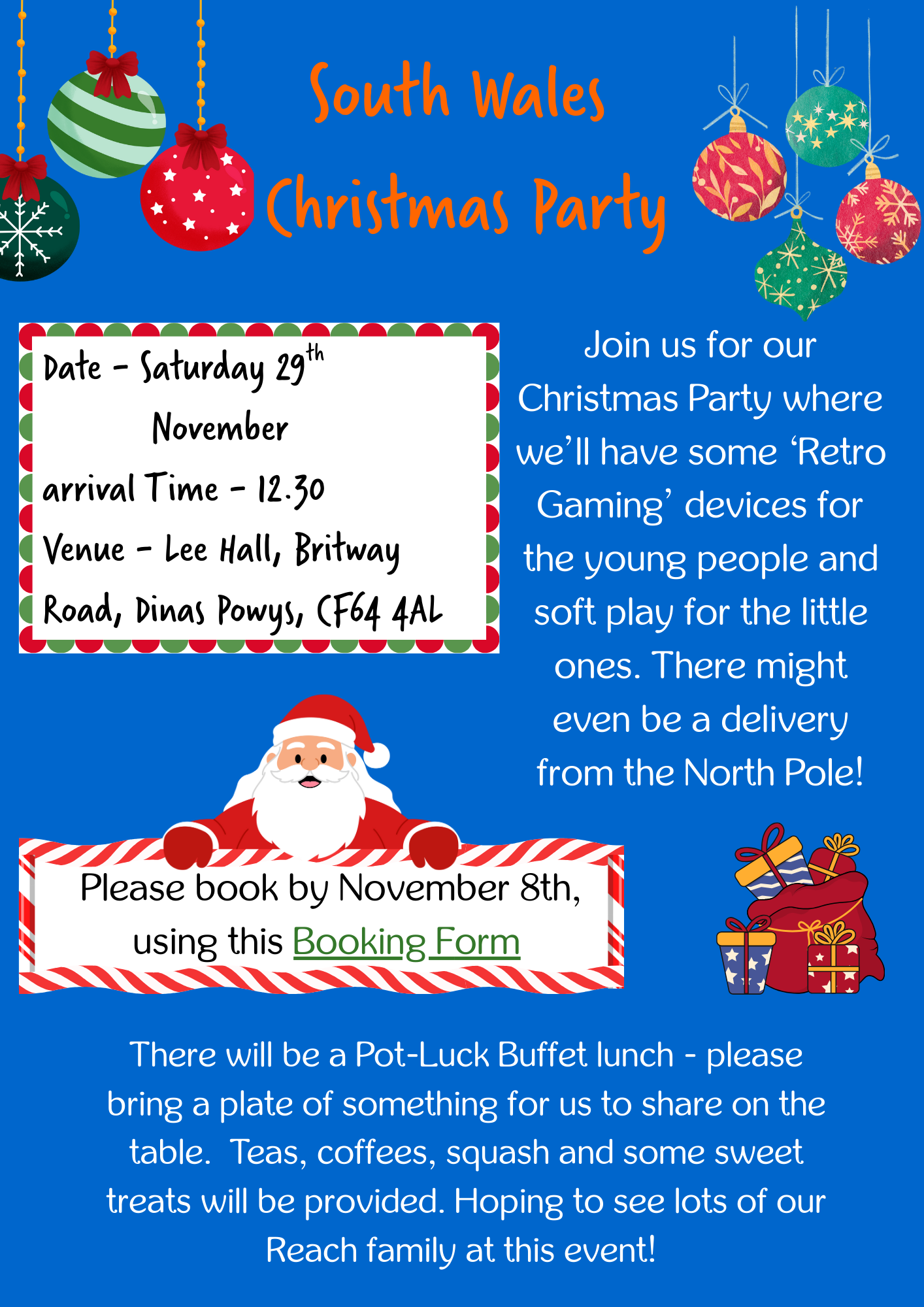 South Wales Xmas Party – 29th November