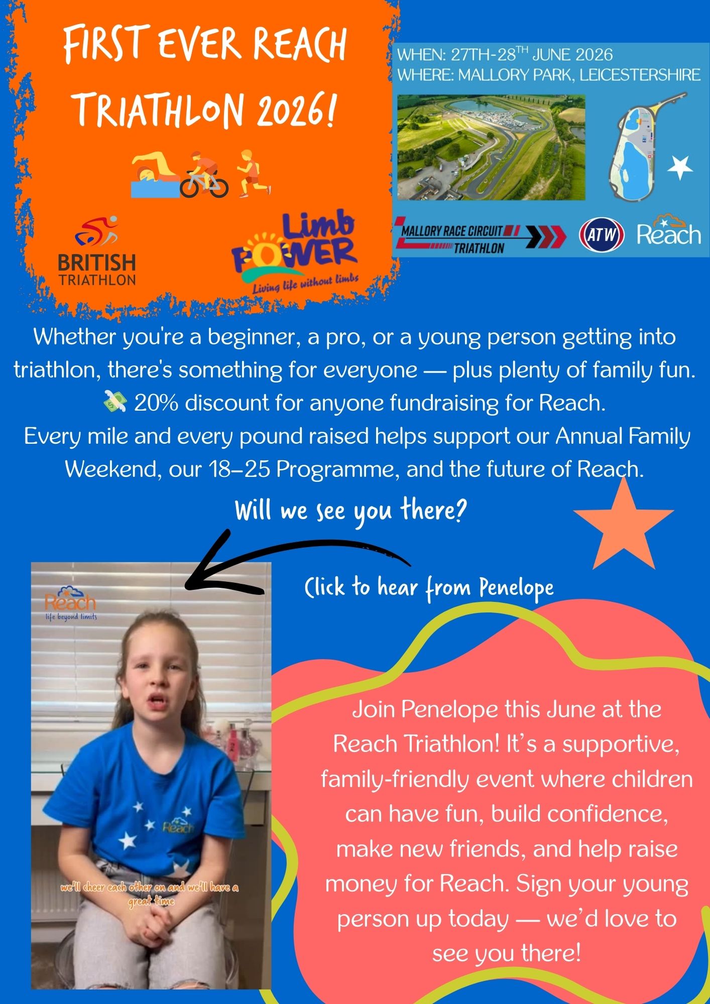 FIRST EVER REACH TRIATHLON 2026!